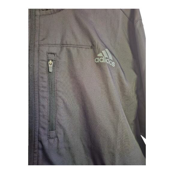 USED LIKE NEW Men's Adidas Lightweight Jacket in Black (Size: Medium) - Picture 3 of 8